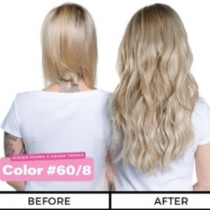 Hidden Crown Crown Topper color 60/8 Rooted